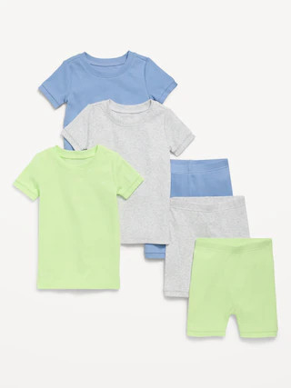 Ribbed Snug-Fit Pajama 6-Piece for Toddler & Baby | Old Navy (US)