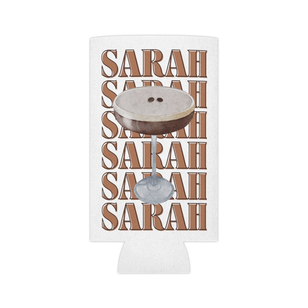 CUSTOM Name Can Cooler, Espresso Martini Drink Holder, Bachelorette Coozie - Etsy | Etsy (US)