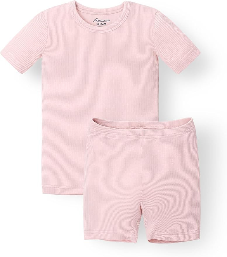 AVAUMA Toddler Short Pajamas Set Baby Boys Girls Kids Snug fit Ribbed Sleepwear pjs for Daily Lif... | Amazon (US)