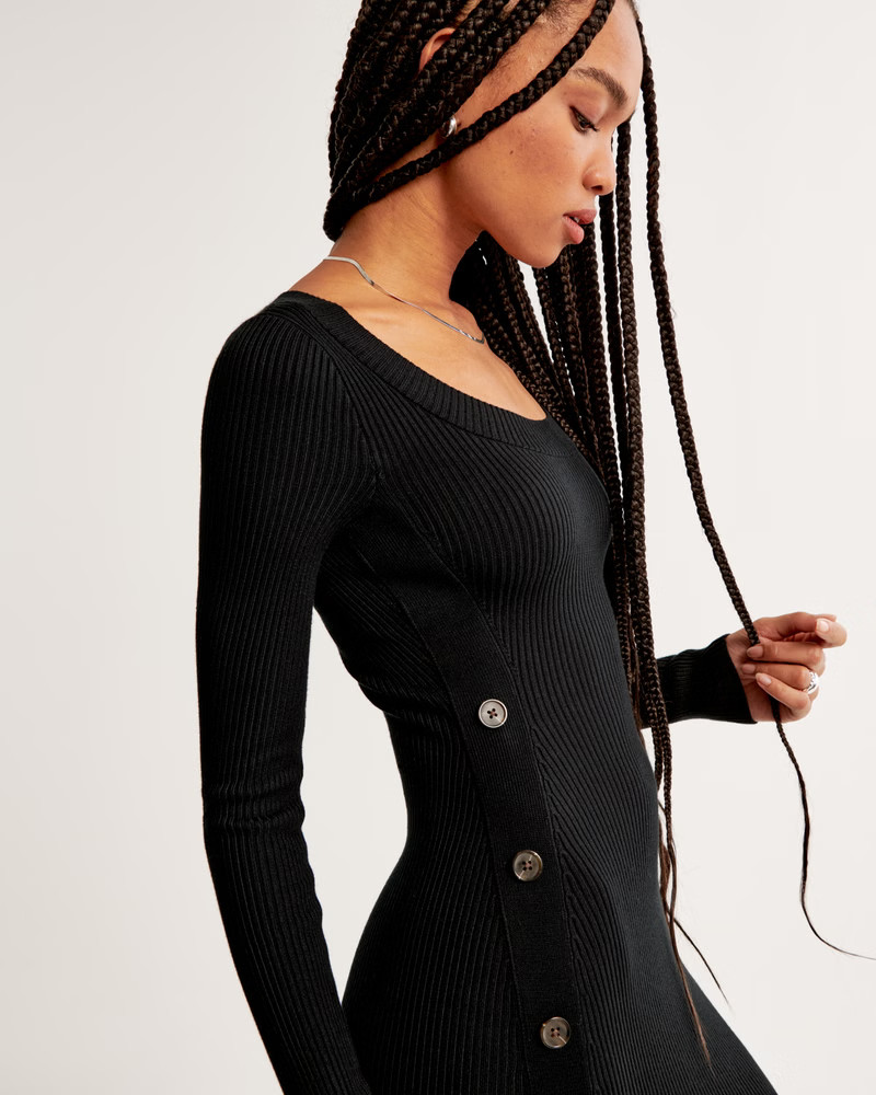 Long-Sleeve Maxi Sweater Dress | Abercrombie & Fitch (US)