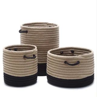 Outdoor Marina 2-Tone Naturalized Baskets (Small/Medium/Large) - Overstock - 16071572 | Bed Bath & Beyond