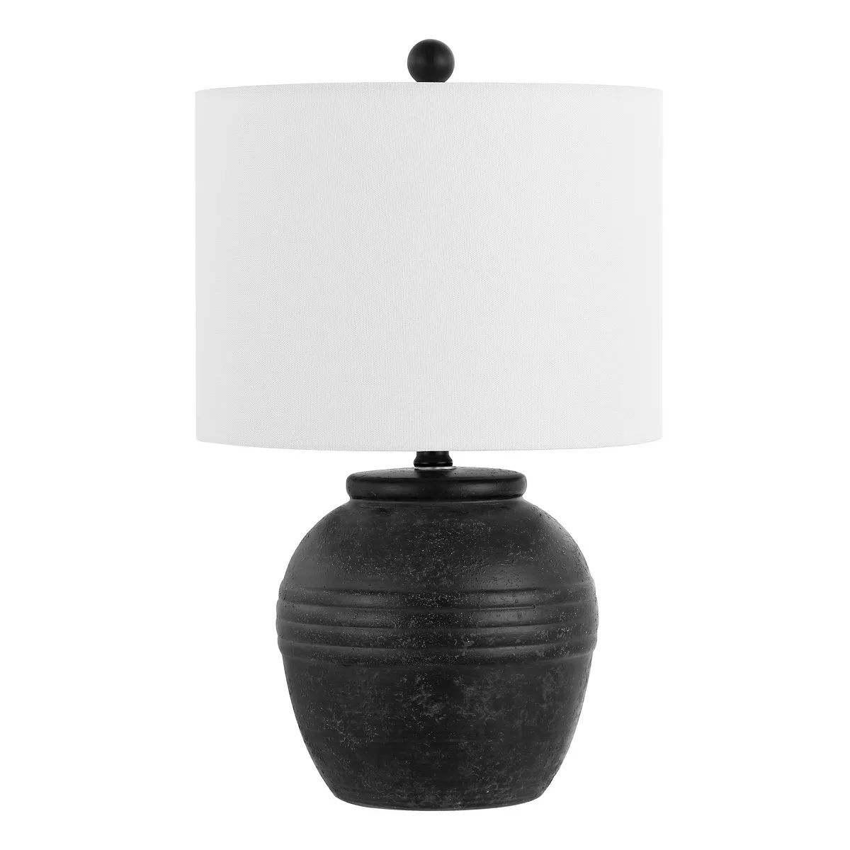 Naturi 20 Inch Ceramic Table Lamp - Black - Safavieh. | Target