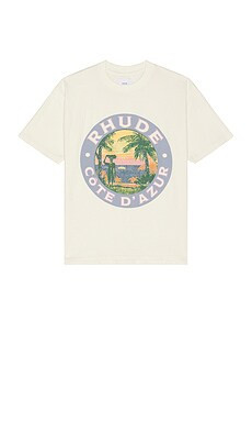 Rhude Lago Tee in Vintage White from Revolve.com | Revolve Clothing (Global)