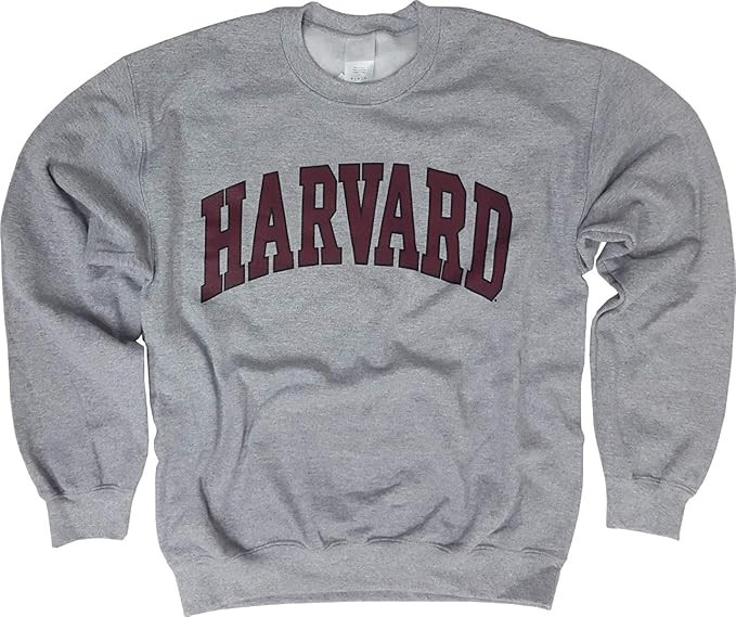 Harvard University Sweatshirt - Officially Licensed Arched Block Crewneck | Amazon (US)