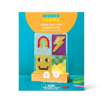 Summer Craft Lit Gem Art Decor Activity Kit - Mondo Llama™ | Target