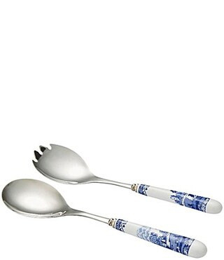 Spode Blue Italian Collection Pair of Salad Servers | Dillard's