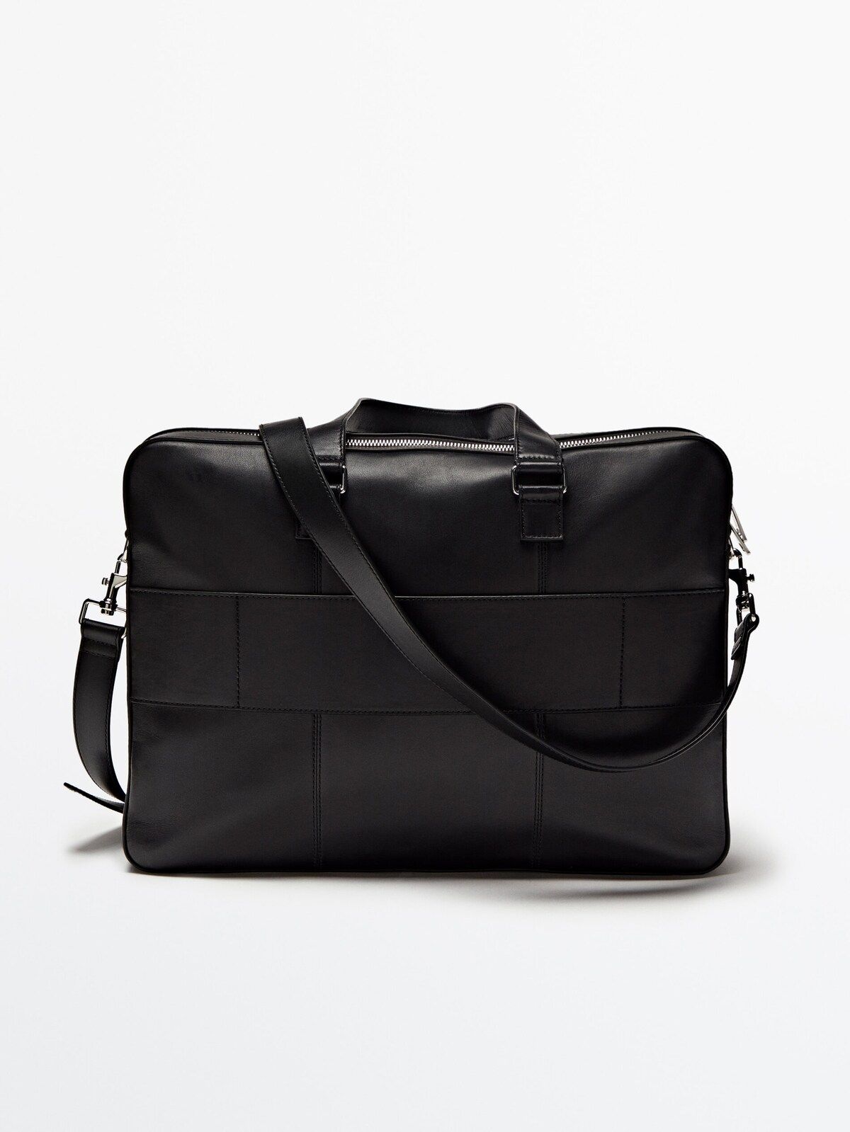 Black leather briefcase | Massimo Dutti (US)