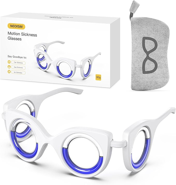 Motion Sickness Glasses Relieve Carsickness, Carsickness Airsickness Seasickness Glasses Small Po... | Amazon (US)