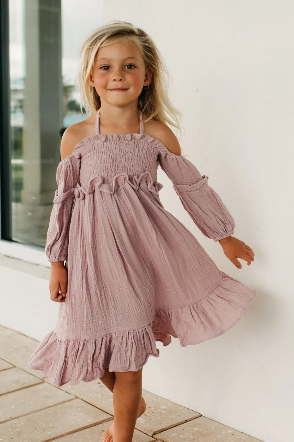 Pippa Dress (peony muslin) | INDIE BLUE