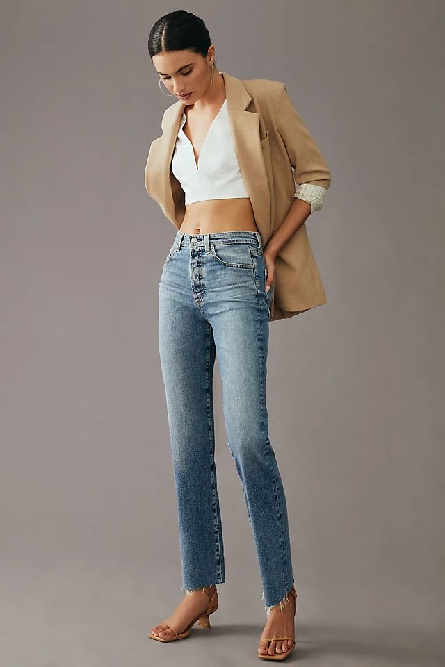 AG Alexxis High-Rise Cropped Jeans | Anthropologie (US)