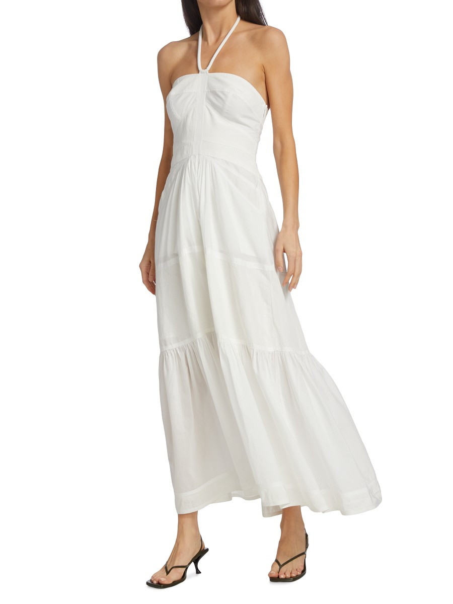 A.L.C. Women's Adelle Halter Maxi Dress - Ivory - Size 14 | Saks Fifth Avenue OFF 5TH
