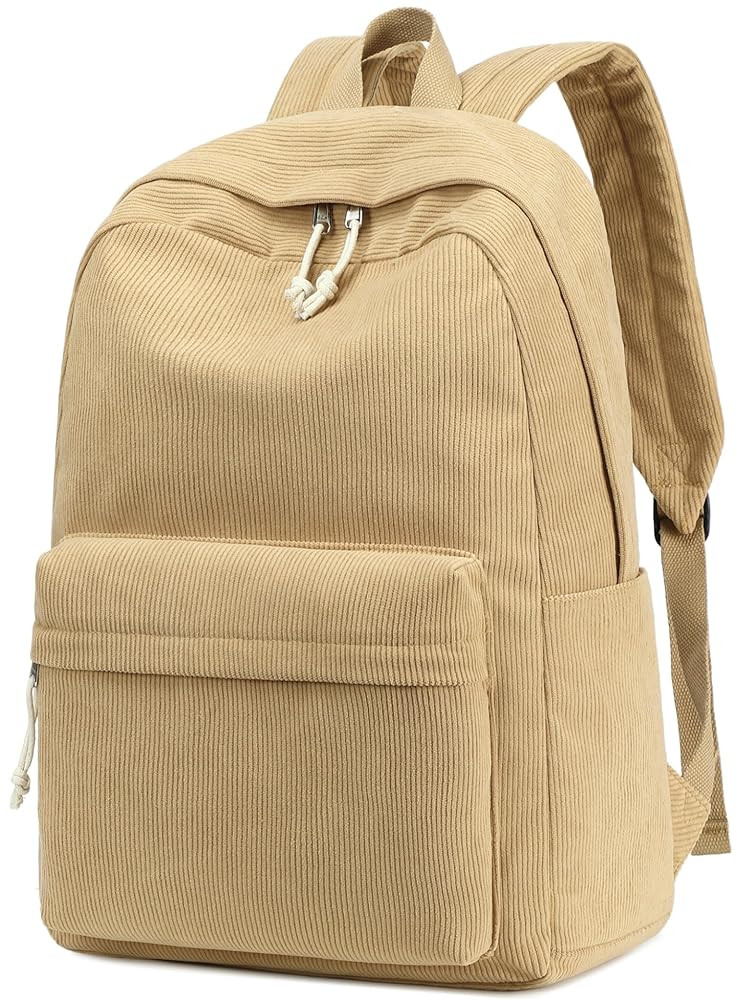 School Backpack for Teens Large Corduroy Bookbag Lightweight 15.6 inch Laptop Bag for Girls Women... | Amazon (US)