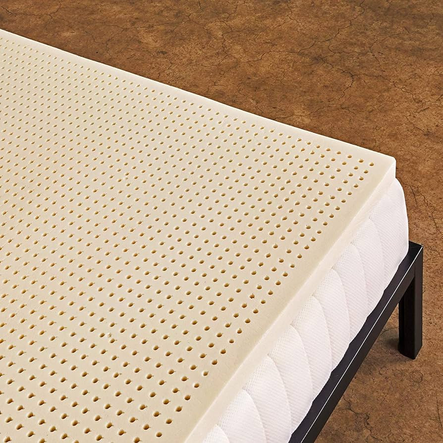 Pure Green Natural Latex Mattress Topper - Soft - 2 Inch - Queen Size (GOLS Certified Organic) | Amazon (US)