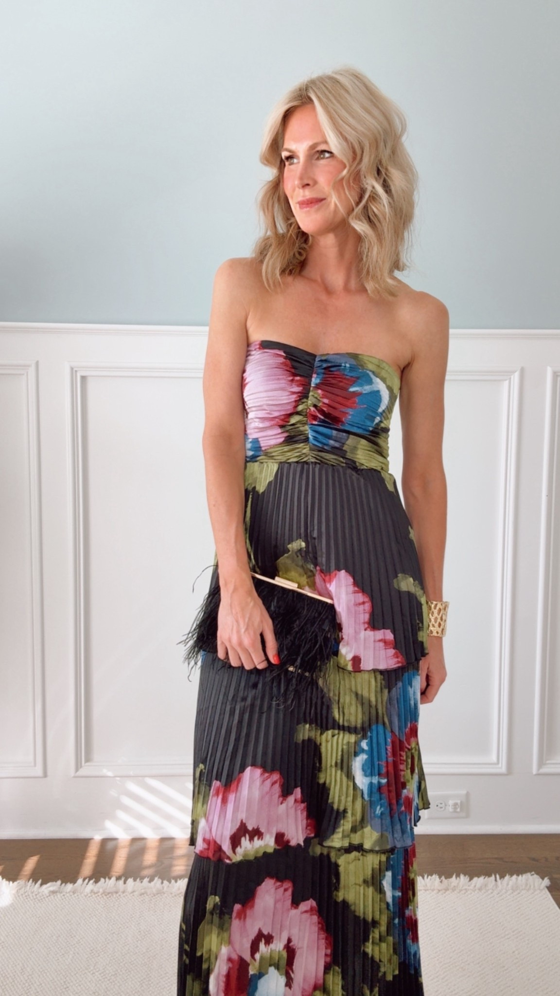 Wedding guest, formal event. Strapless Abercrombie dress

#LTKSpringSale #LTKOver40 #LTKTall