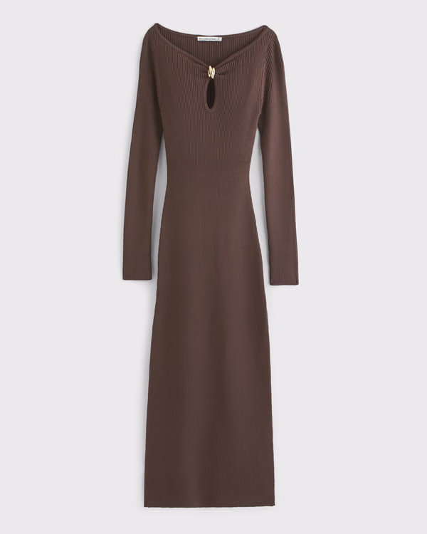 Women's Hardware Keyhole Maxi Sweater Dress | Women's Dresses & Jumpsuits | Abercrombie.com | Abercrombie & Fitch (US)