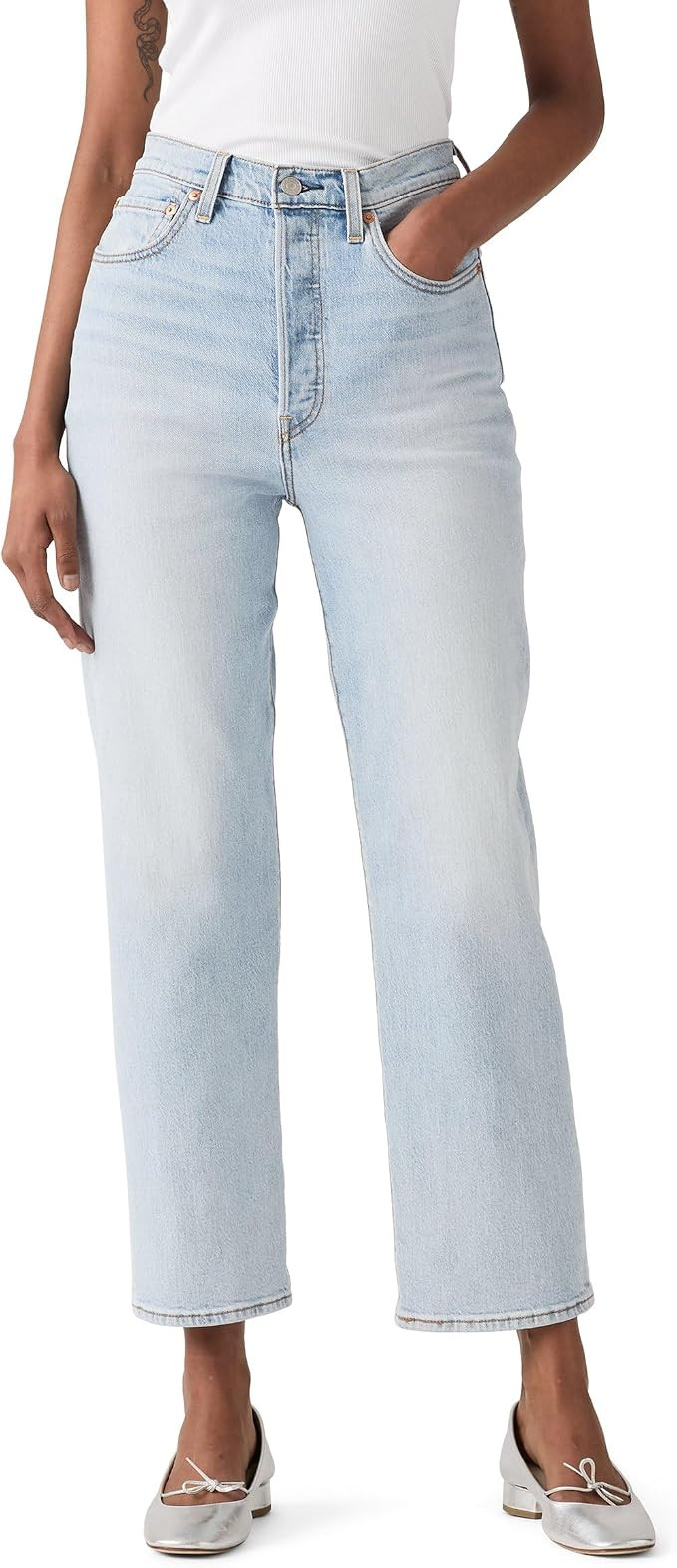 Levi's Women's Ribcage Straight Ankle Jeans | Amazon (UK)