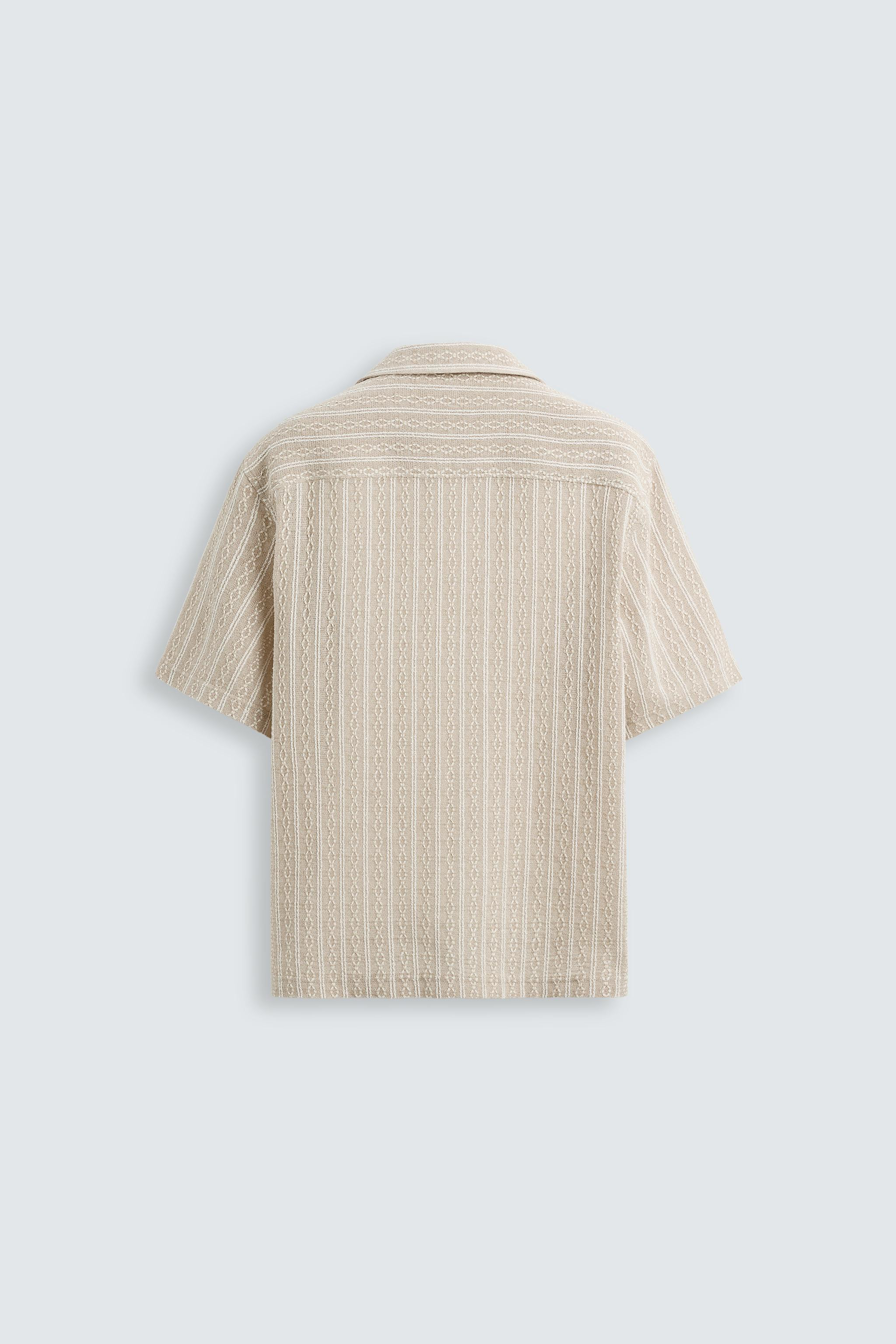 GEOMETRIC JACQUARD SHIRT | Zara US