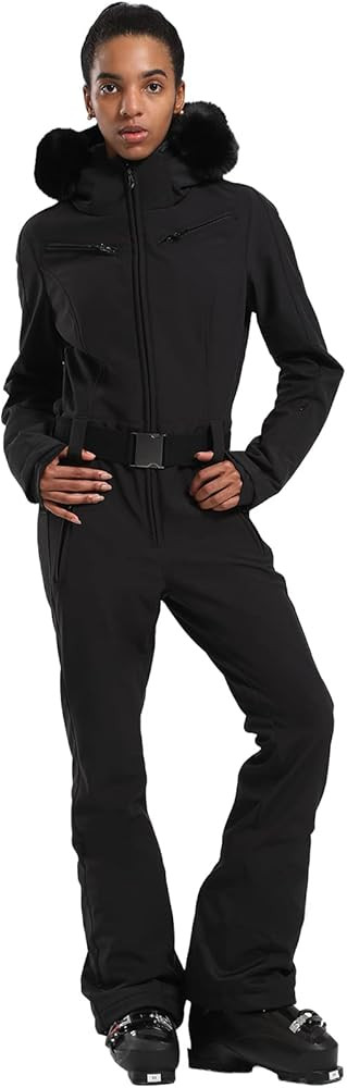 GSOU SNOW Women's Snowsuit One Piece Ski Suit Jumpsuits Waterproof Ski Onesies Snowboardsuit Insu... | Amazon (US)