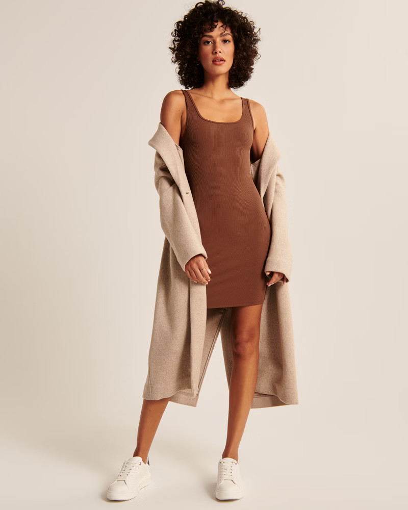 Seamless Rib Mini Dress | Abercrombie & Fitch (US)