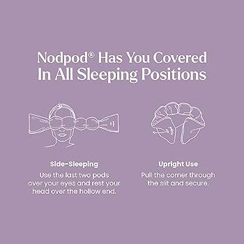 Nodpod Gentle Pressure Sleep Mask | Patented Light Blocking Design for Sleeping, Travel & Relaxat... | Amazon (US)