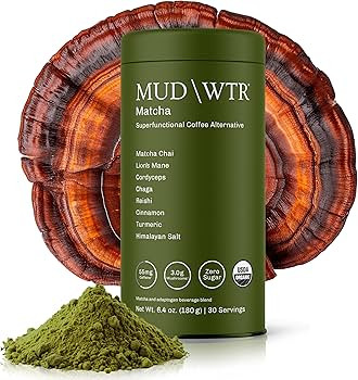 MUDWTR Mushroom Matcha Powder | 3,000mg of Adaptogenic Mushrooms | Japanese Matcha Powder Blend |... | Amazon (US)
