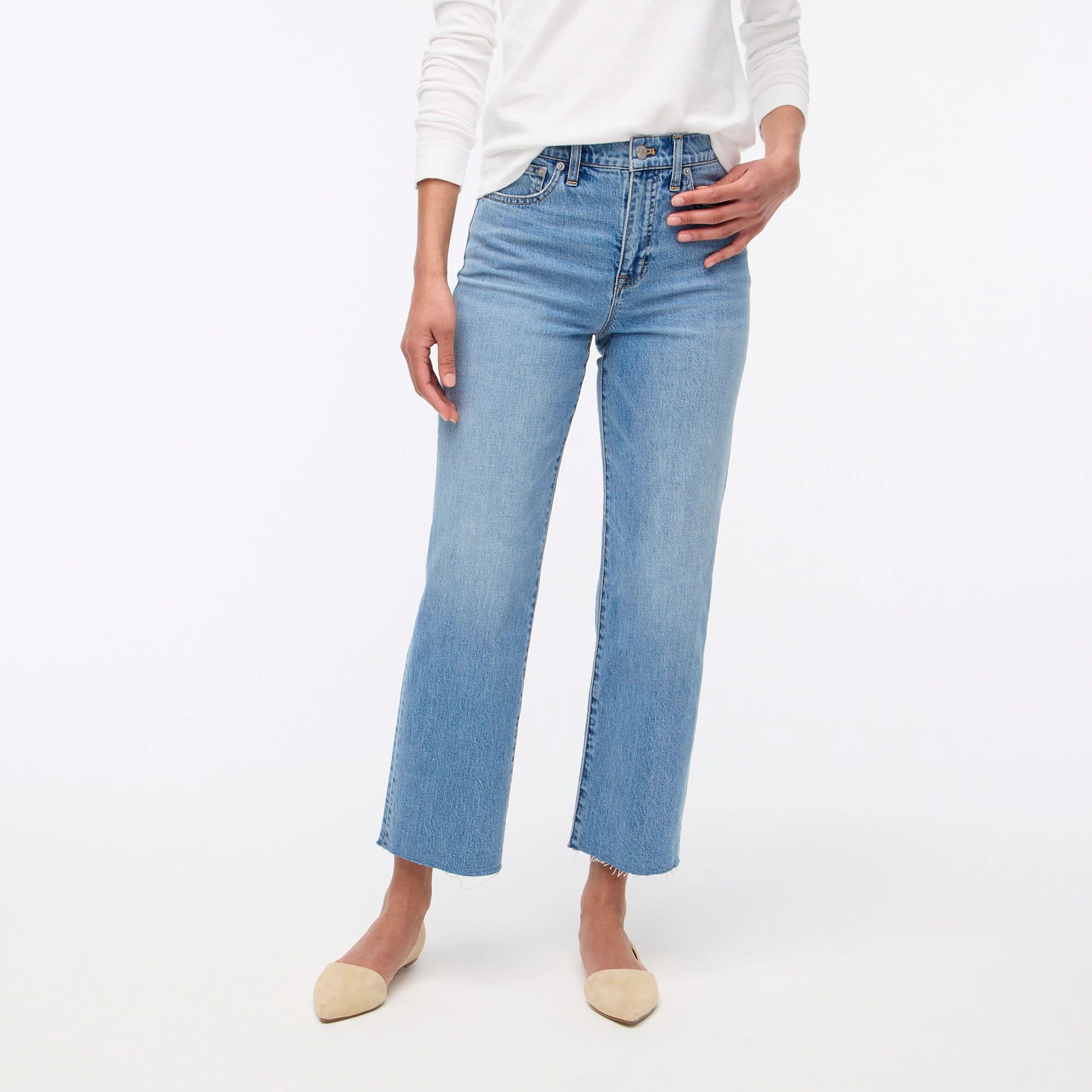 Petite slim wide-leg jean in all-day stretch | J.Crew Factory