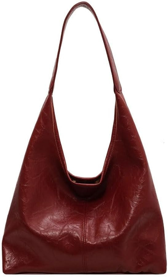 Purses for Women Slouchy Hobo Bag Soft Leather Tote Bag for Women Large Capacity Work Tote Bag Sh... | Amazon (US)
