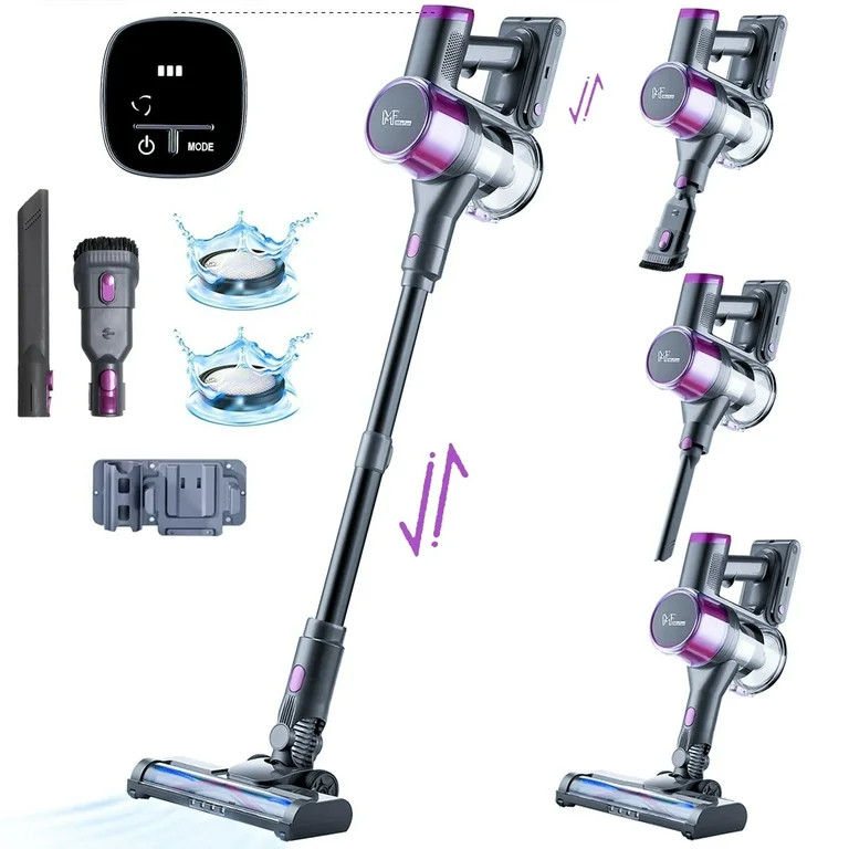 Mixfun  Cordless Stick Vacuum Cleaner Lightweight for Pet Hair Led Display Screen M600 | Walmart (US)