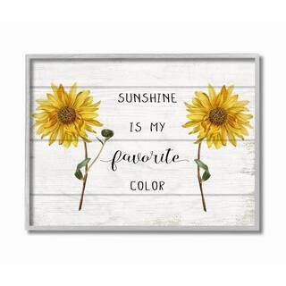 Stupell Industries Sunshine is My Favorite Color Gray Framed Wall Art | Michaels Stores