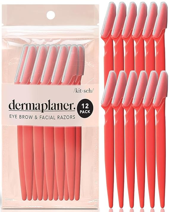 Kitsch Dermaplaning Tool - Face Razors for Women and Men, Dermaplane Razor for Women Face, Dermap... | Amazon (US)