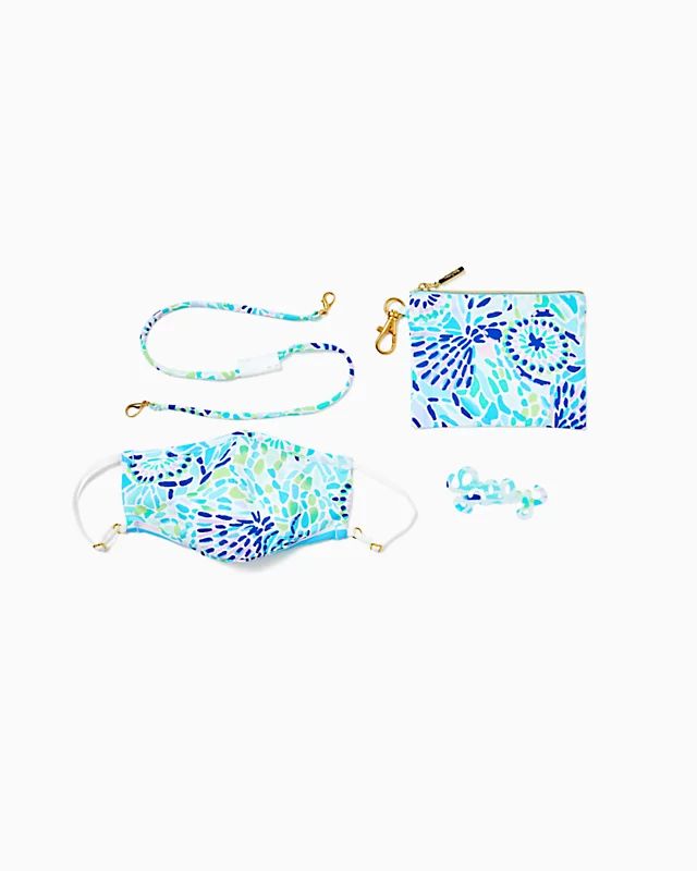 Kids On The Go Mask and Pouch Set | Lilly Pulitzer