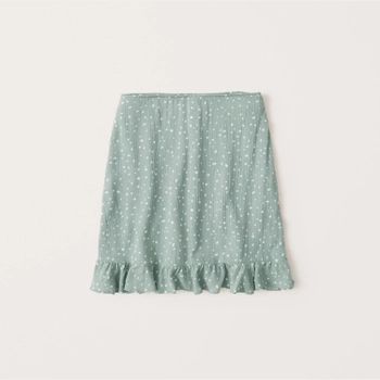 Ruffle Hem Mini Skirt | Abercrombie & Fitch (US)