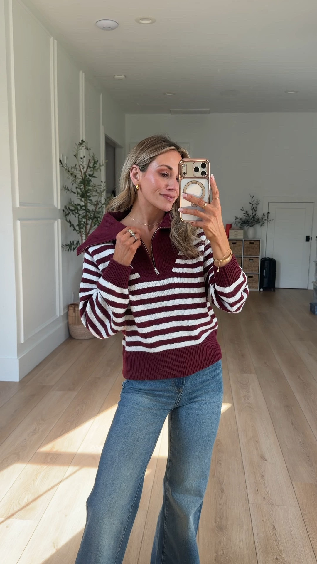 love this knit quarter zip pull over! they have so many colors so you could easily grab your teams colors 🏈

#LTKootd #LTKmomlife #LTKSeasonal