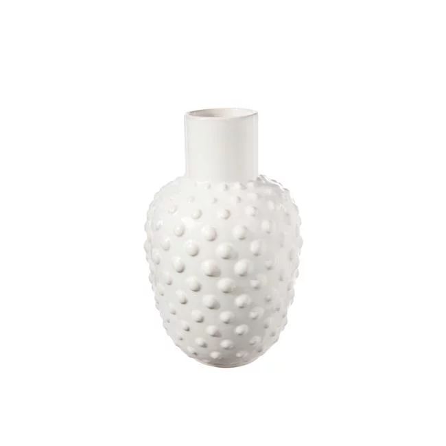 Urban Trends Collection 50092 Ceramic Round Vase with Embossed Dotted Design Body & Tapered Botto... | Walmart (US)