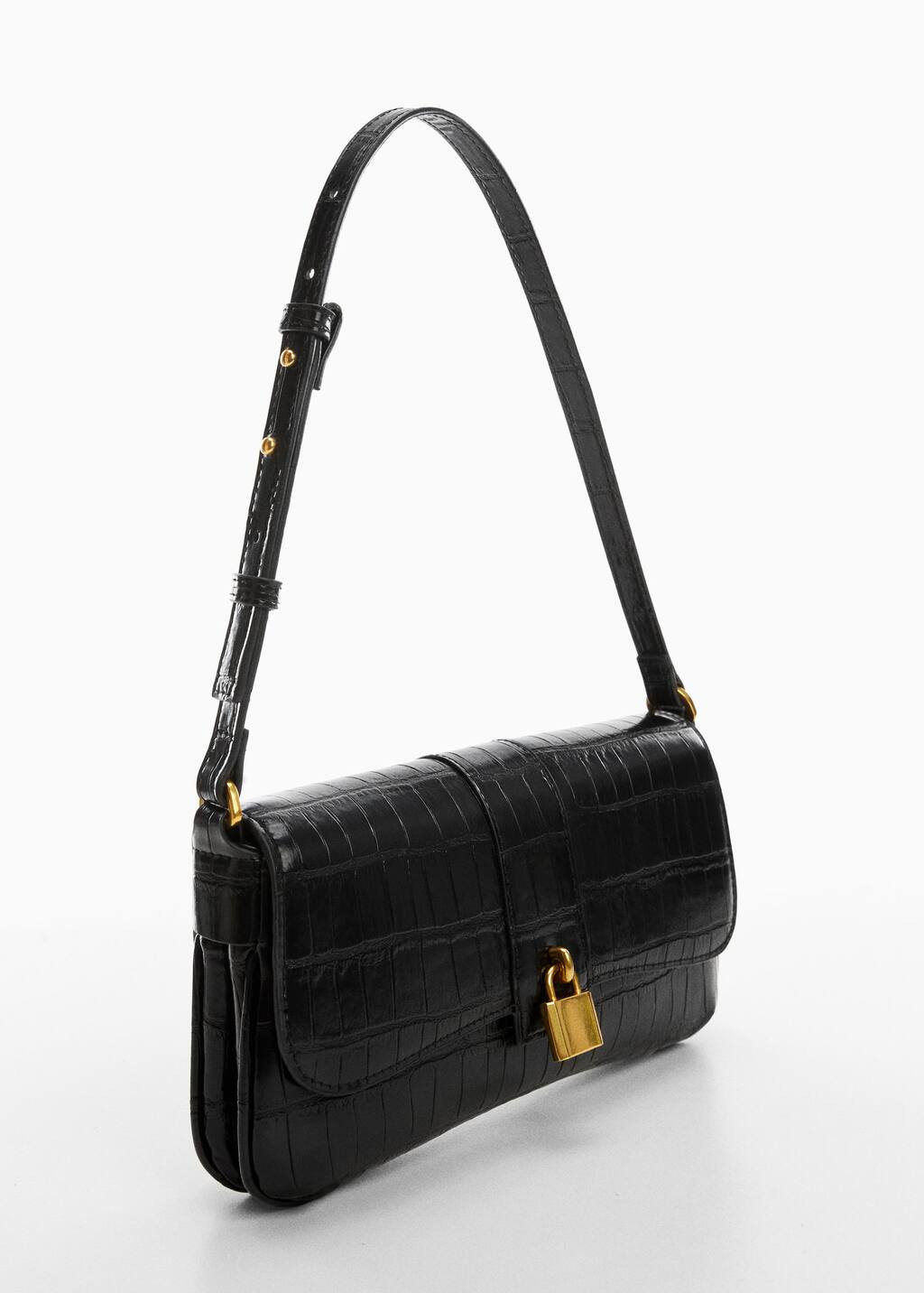 Coconut-effect shoulder bag | MANGO (US)