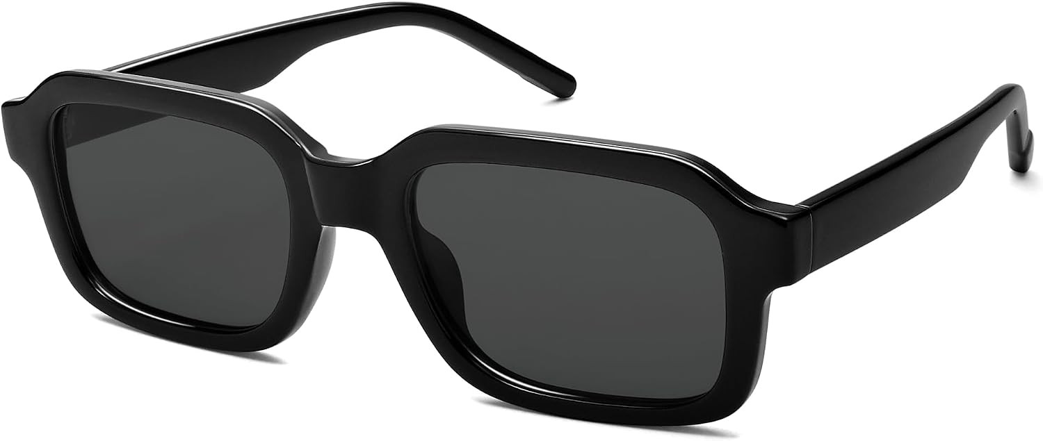 Polarized Rectangle Sunglasses Womens Mens AR82375 | Amazon (US)