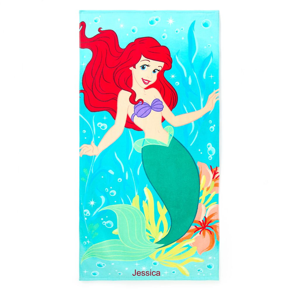 Ariel Beach Towel – The Little Mermaid – Personalized | Disney Store