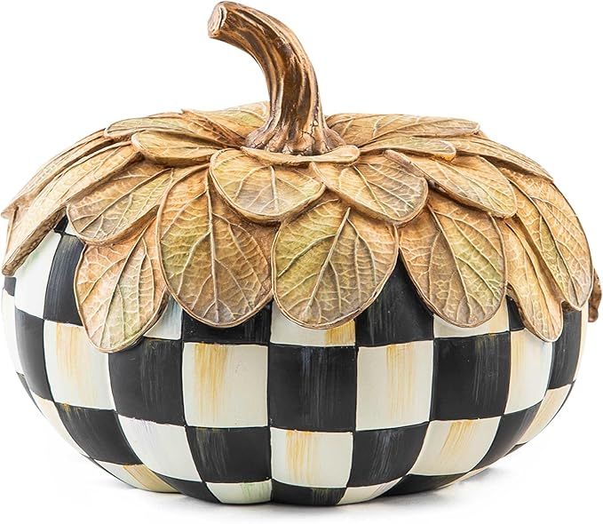 MacKenzie-Childs Natural Foliage Pumpkin Decor, Halloween Home Decor, Small | Amazon (US)