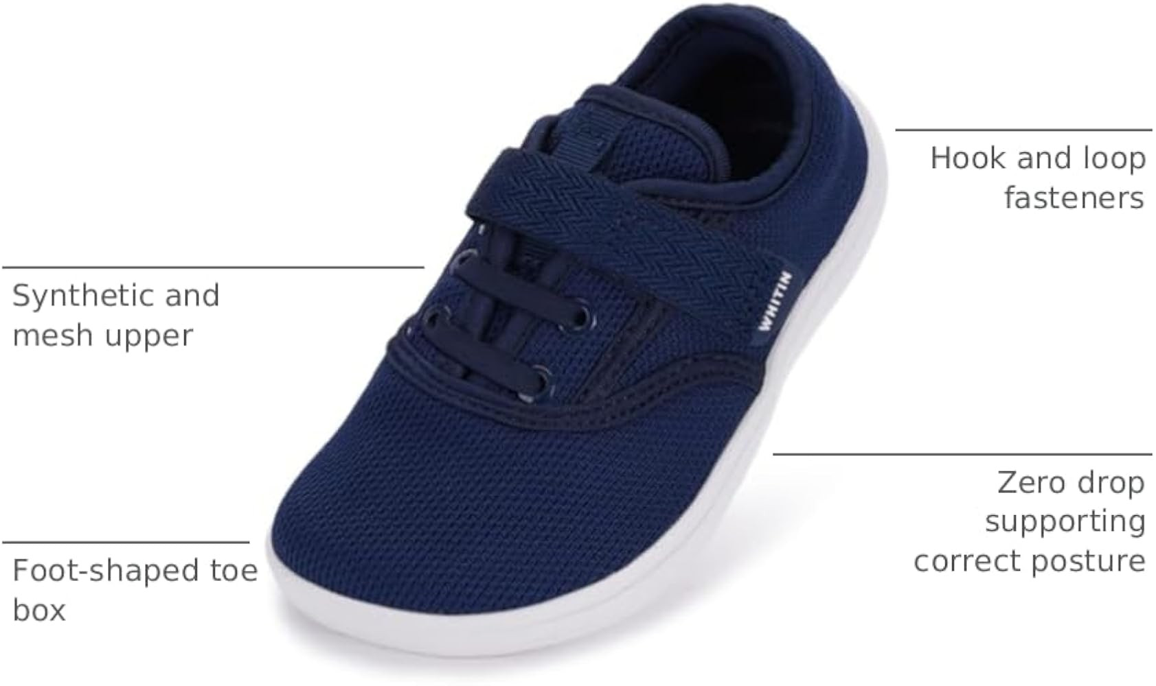 WHITIN Toddler/Little Kids Wide Toe Box Barefoot Shoes + Minimalist Sneakers for Boys Girls + Zer... | Amazon (US)