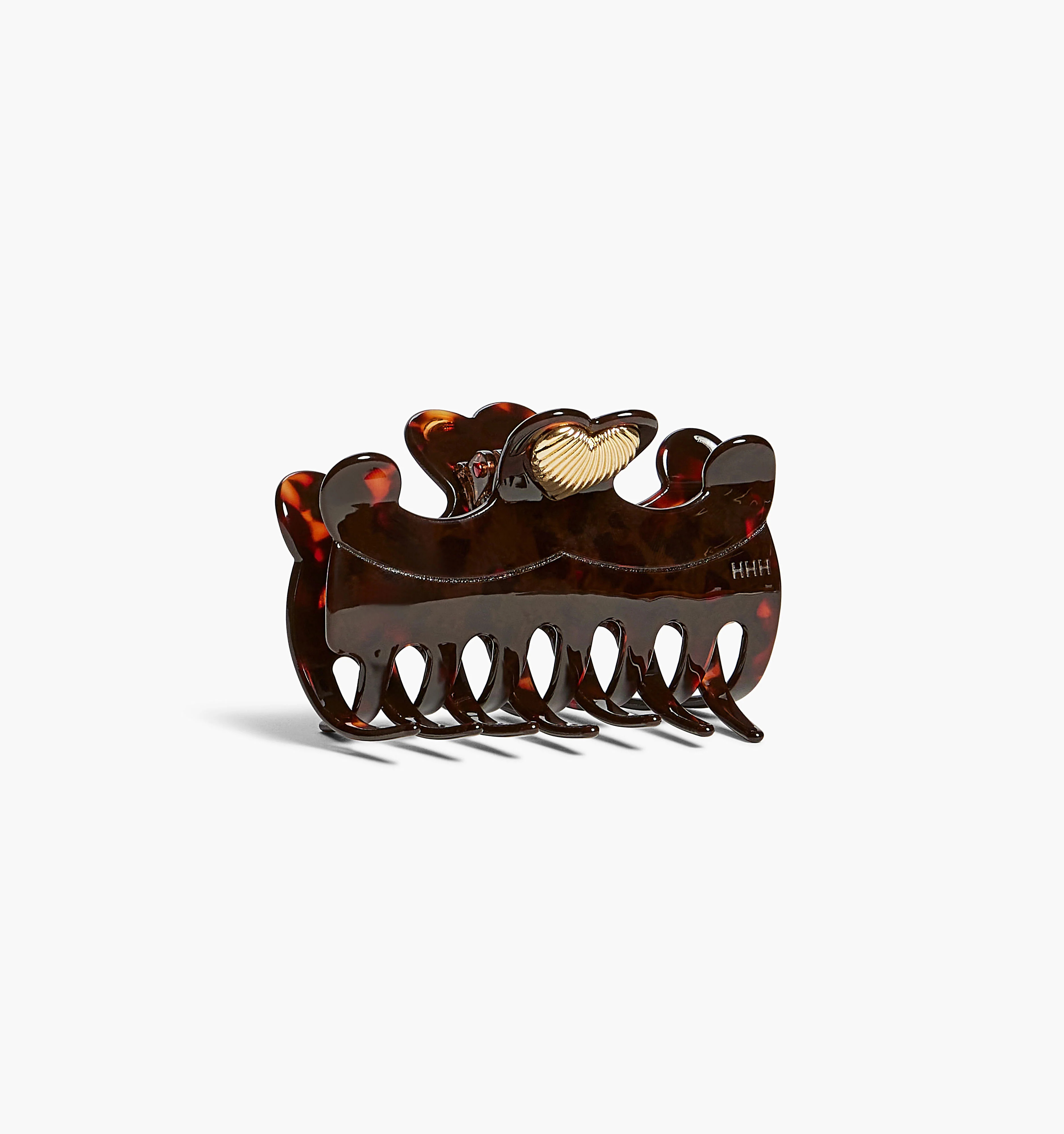 The Heart Claw Clip - Pink Plaid | Hill House Home US