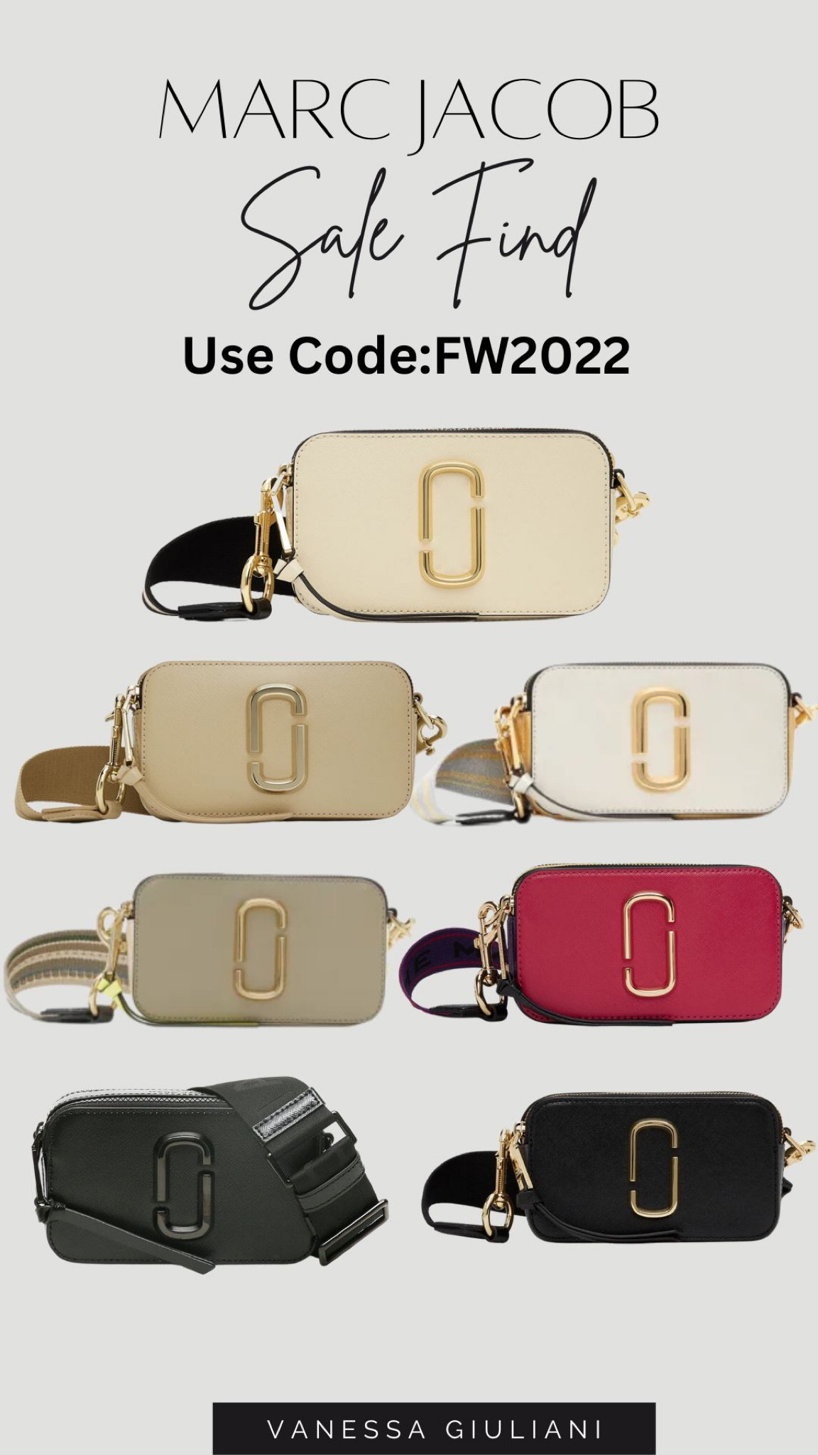 15% off on Marc Jacob Snapshot bags

#LTKSeasonal #LTKsalealert #LTKstyletip