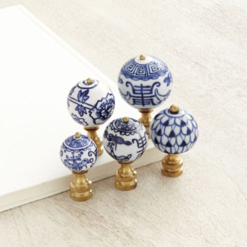 Blue & White Finials | Ballard Designs, Inc.
