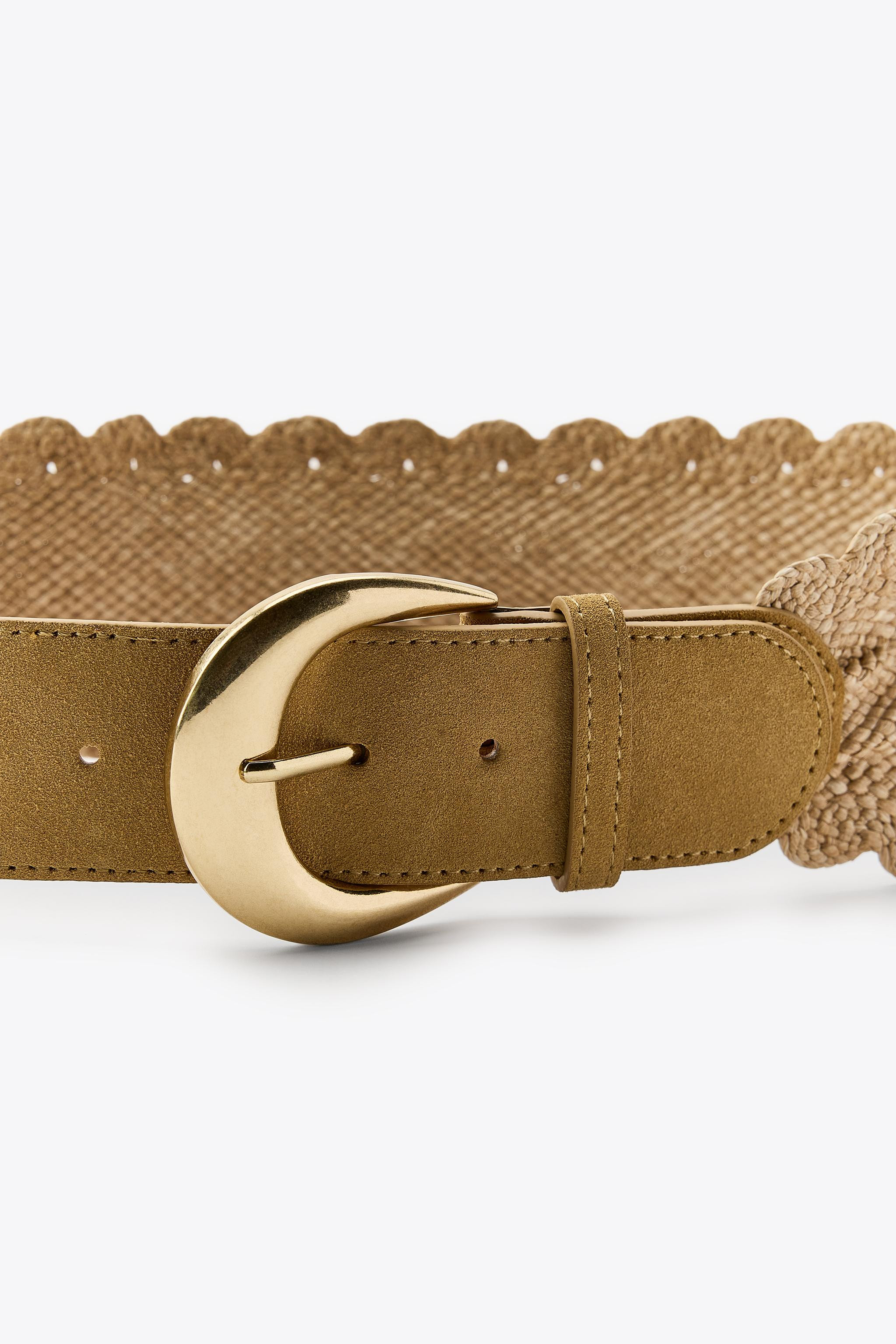 COMBINED RAFFIA BELT | Zara UK
