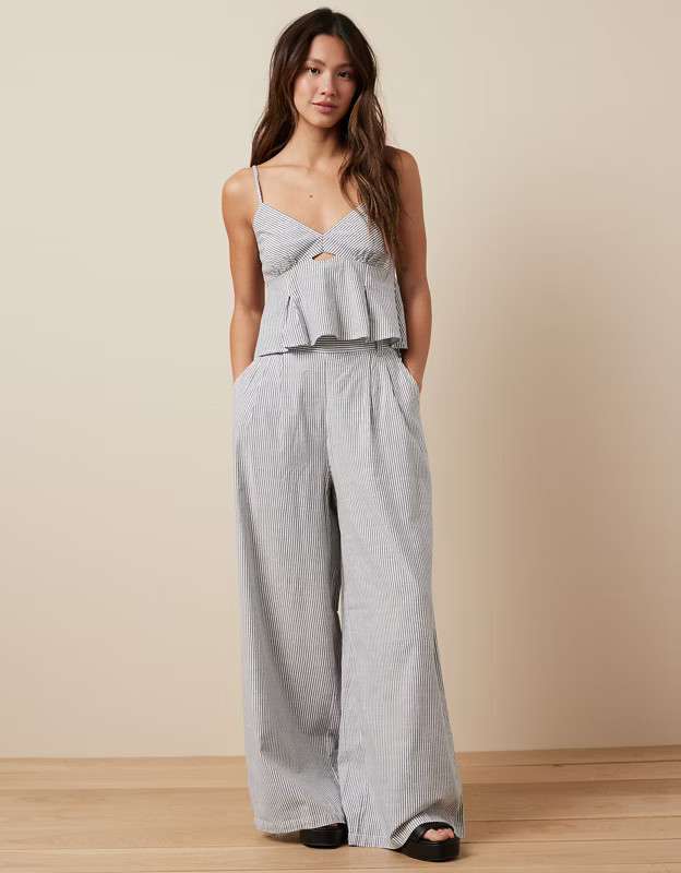 AE High-Waisted Pull-On Wide Leg Pant | American Eagle Outfitters (US & CA)