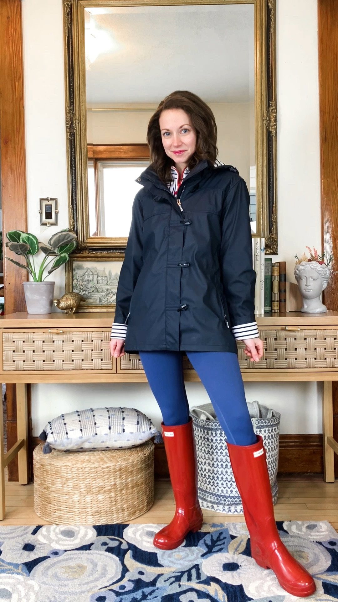 Preppy rainy day outfit!
Petite outfit. Preppy outfit. Classic outfit. Mom outfit  

#LTKOver40 #LTKPetite #LTKStyleTip