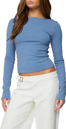Loria Stripe Boat Neck Long Sleeve Top | Nordstrom