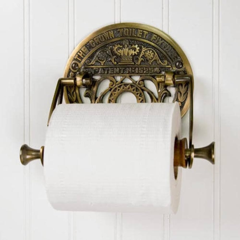 302788 Crown Wall Mounted Spring Bar Toilet Paper Holder | Amazon (US)