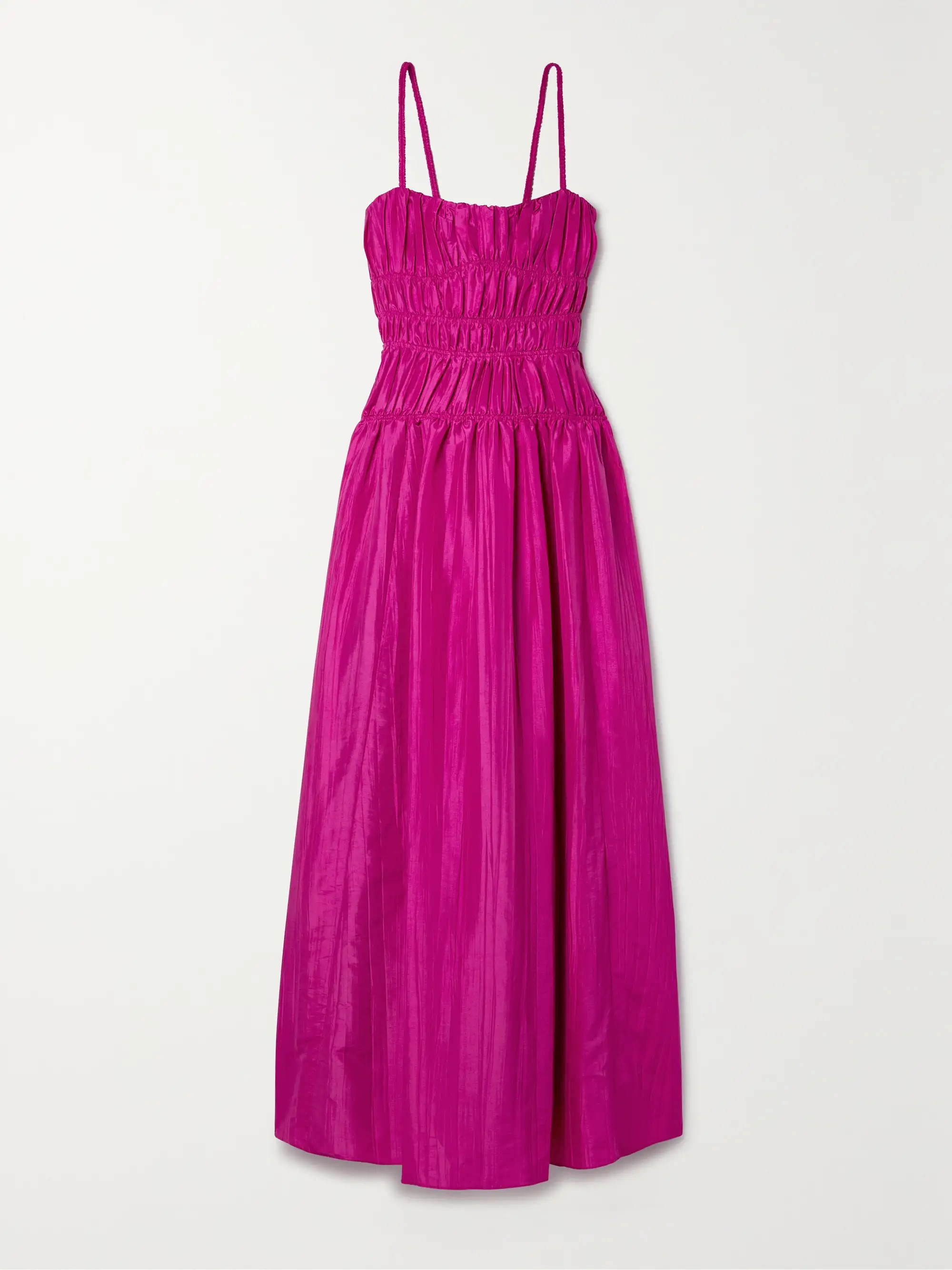 Stefanie shirred taffeta gown | NET-A-PORTER (US)