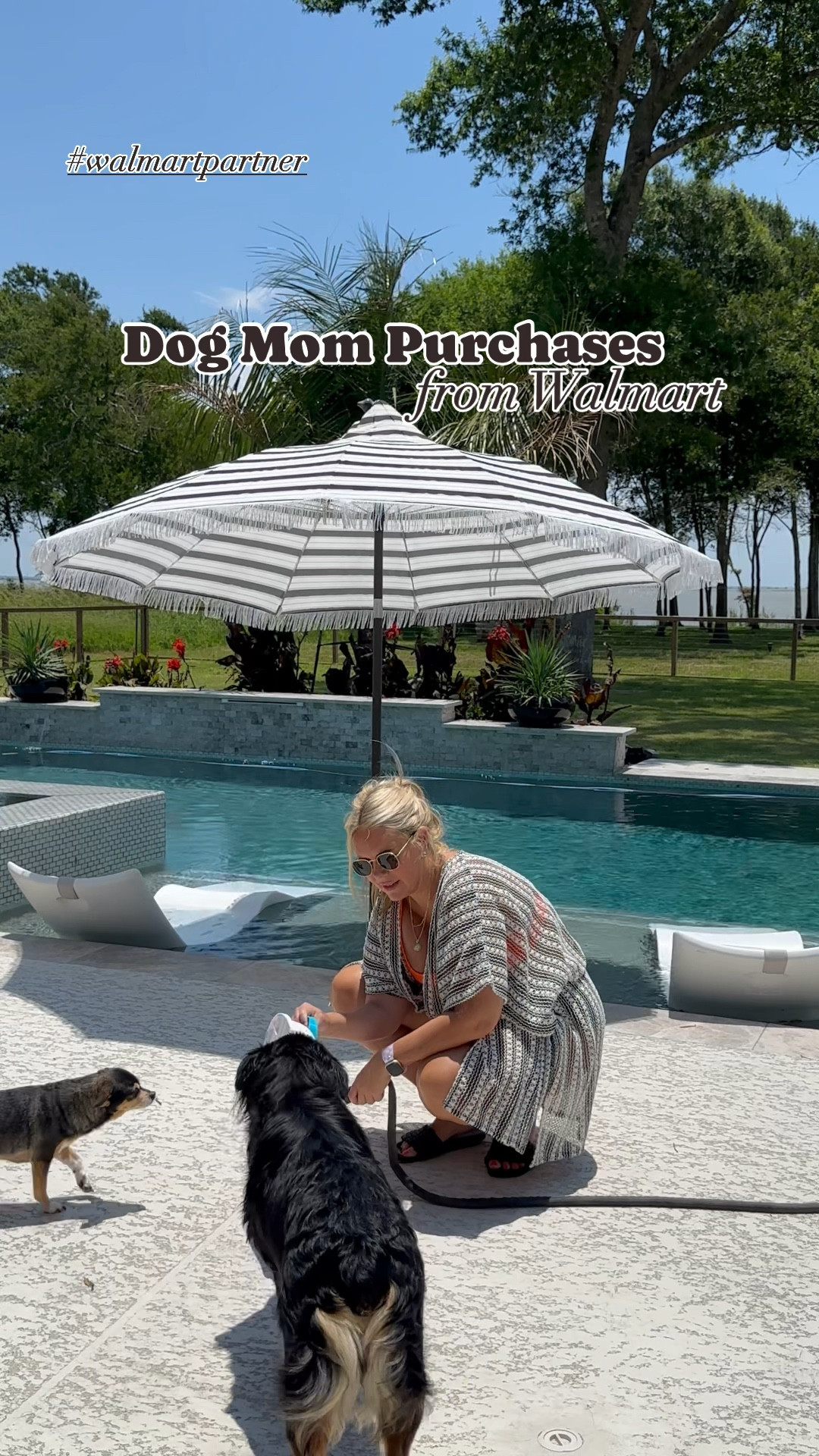 Lots of great buys from Walmart for the dogs lately! #walmartpartner Foot pedal dog sprinkler, all natural dog treats, and summer dog toys! @walmart #walmartpets #walmarthome 

#LTKSwim #LTKxWalmart #LTKFamily