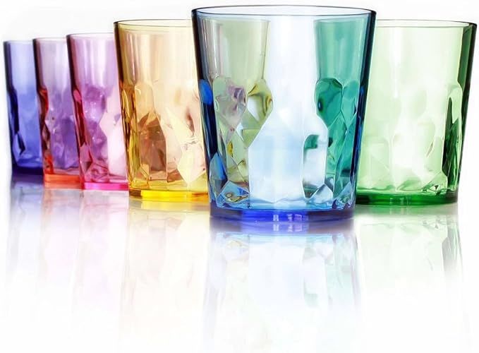 SCANDINOVIA - 13oz Unbreakable Premium Drinking Glasses Set of 6 - Super Grade Acrylic Plastic - ... | Amazon (US)